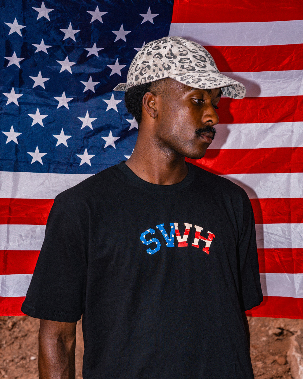 USA TEE BLACK